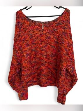 Free People Highland V-Neck Sweater Size Small